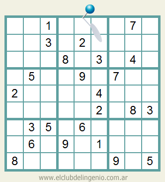Fácil sudoku para imprimir  El Club del Ingenio - Juegos para