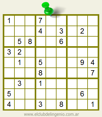 Sudoku interactivo muy difícil de resolver | El Club del Juegos para entrenar la mente