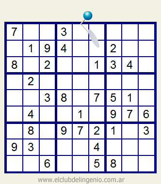 desinfectar Espectacular Contar Sudoku interactivo muy fácil de resolver | El Club del Ingenio - Juegos  para entrenar la mente